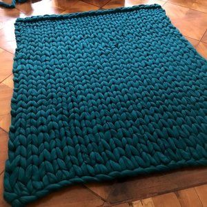 Chunky Merino Wool Blanket